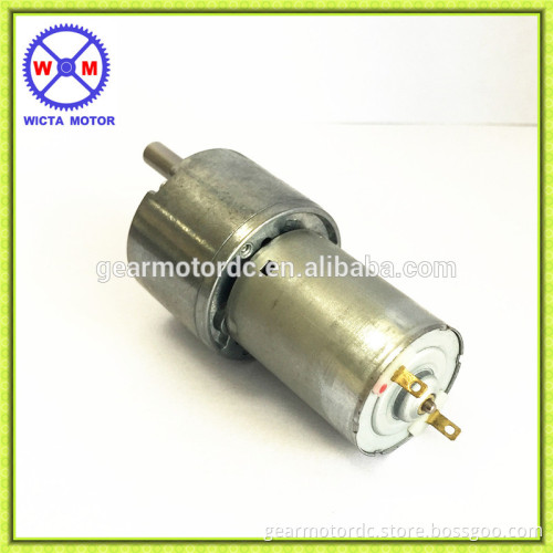 RoHS certification High torque 12v high speed dc gear motor with 37mm gearbox
